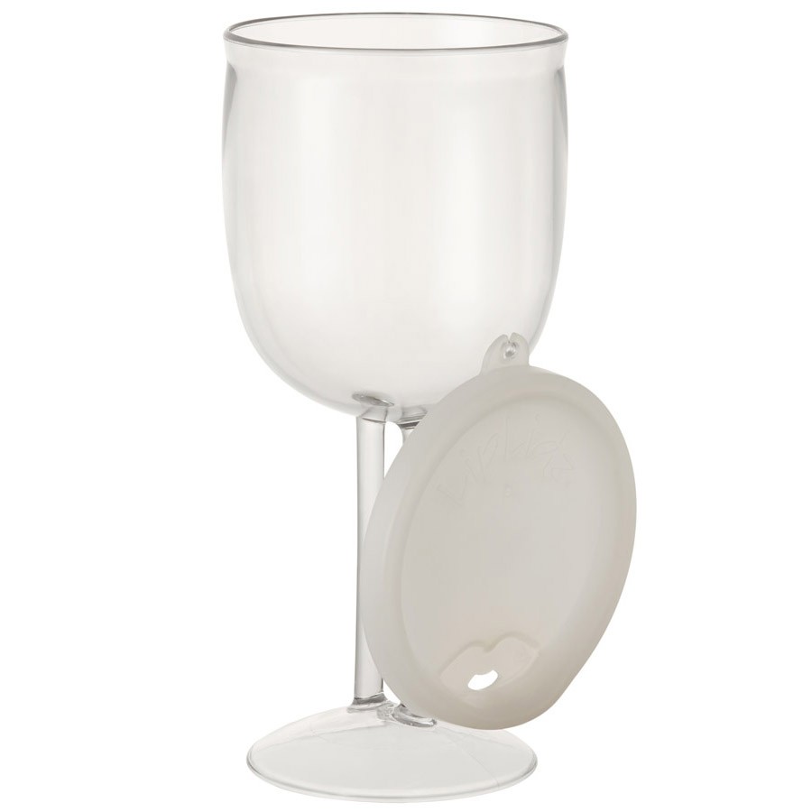 plastic wine glass with lid